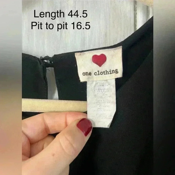 Black Midi Dress w/ cutouts Witchy Dark Romantic Goth Feminine LBD SZ S - Picture 10 of 10